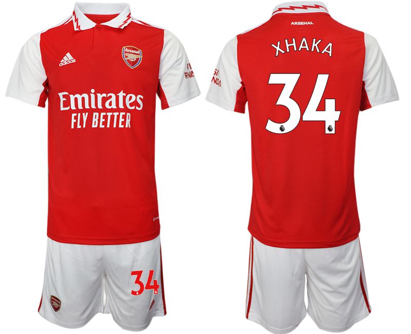 Men 2022-2023 Club Arsenal home red #34 Soccer Jersey